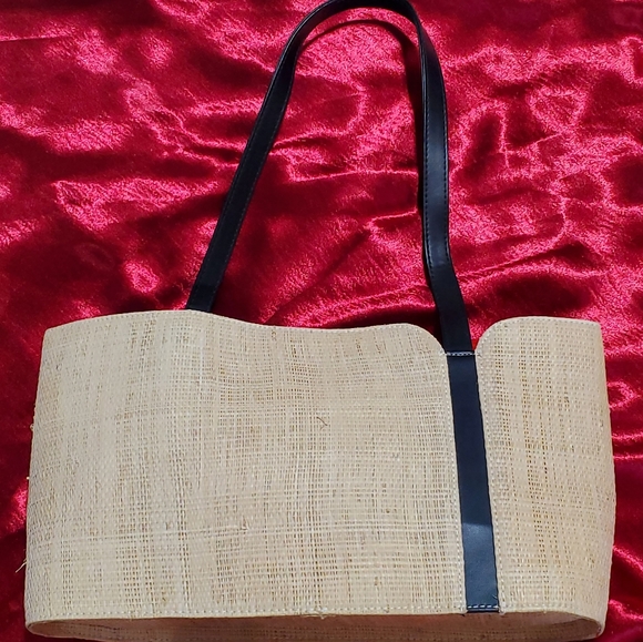 NATURAL STRAW PURSE HANDBAG BEADING MEDIUM MADE IN PHILIPPINES NWOT - Picture 15 of 16